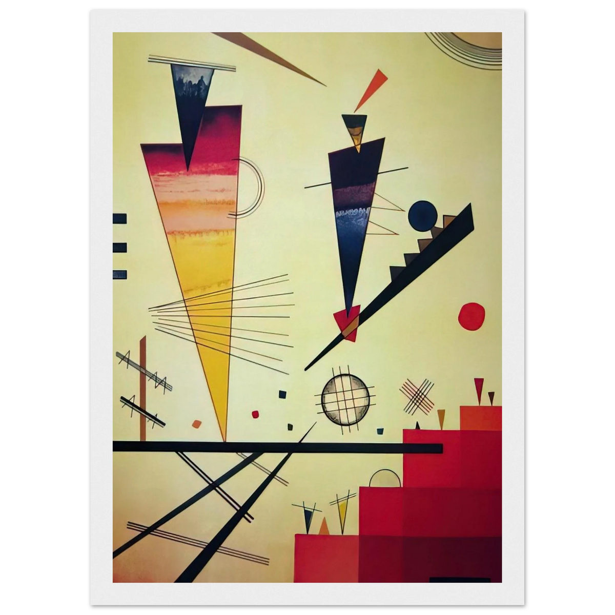 MERRY STRUCTURE 1926 Framed Poster | Wassily Kandinsky Framed Prints Wall Art | Wassily Kandinsky Shop