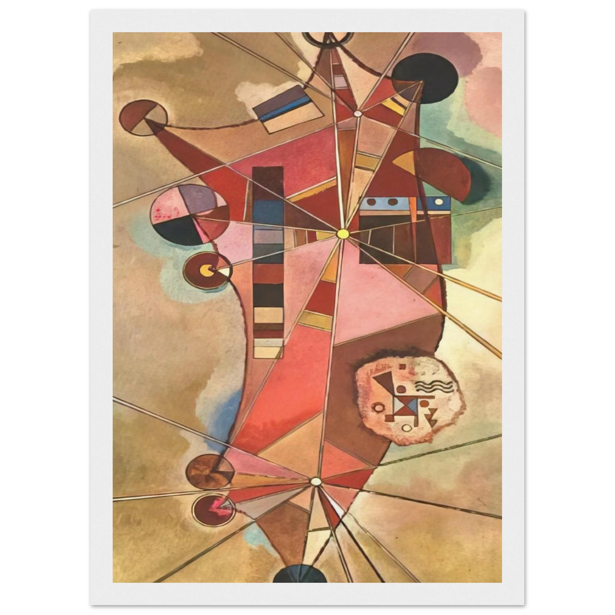FIXED POINTS Framed Poster | Wassily Kandinsky Framed Prints Wall Art | Wassily Kandinsky Shop