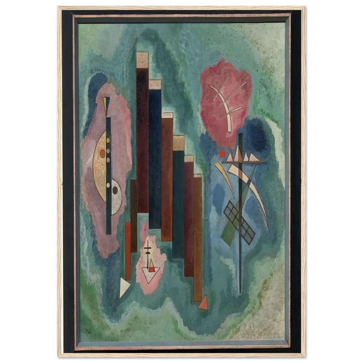 DOWNWARDS 1929 Framed Poster | Wassily Kandinsky Framed Prints Wall Art | Wassily Kandinsky Shop