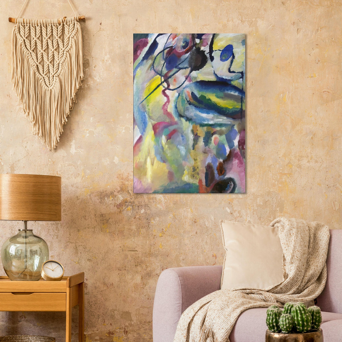 PICTURE WITH A CIRCLE 1911 Canvas | Wassily Kandinsky Canvas | Wassily Kandinsky Shop