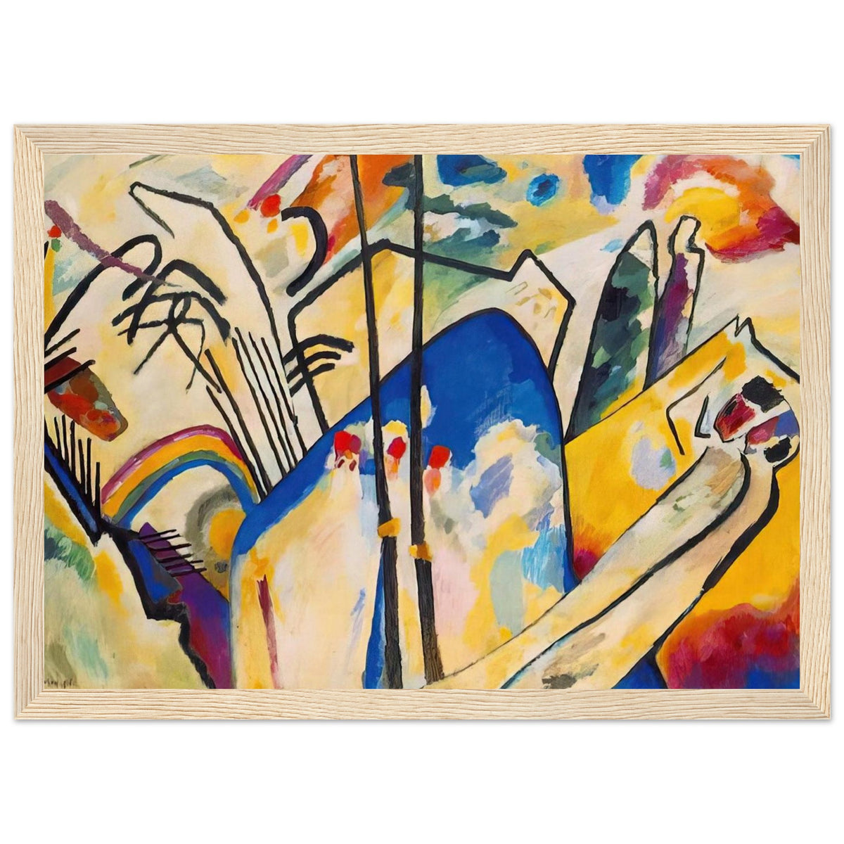 COMPOSITION IV 1911 Framed Poster | Wassily Kandinsky Framed Prints Wall Art | Wassily Kandinsky Shop