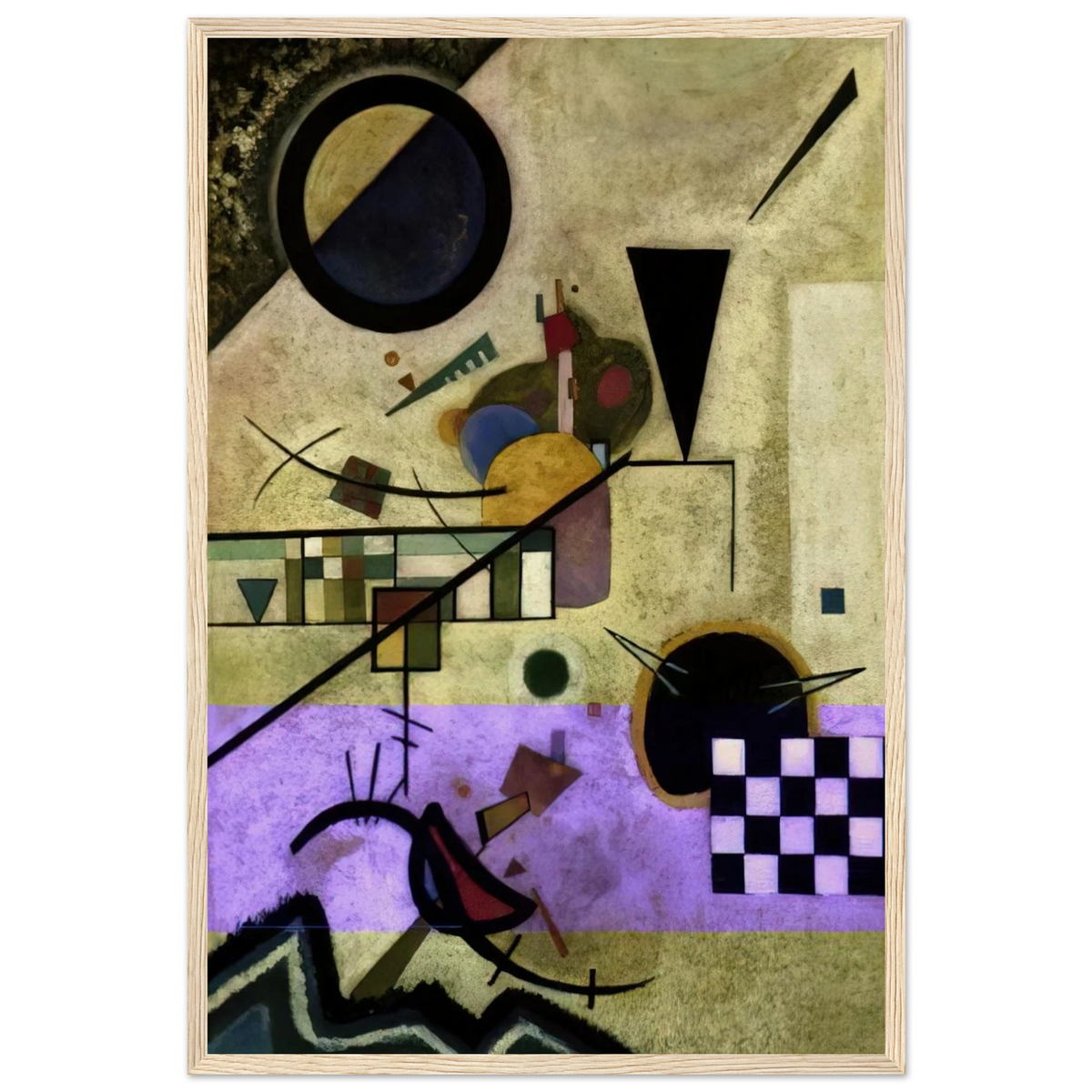 CONTRASTING SOUNDS 1924 Framed Poster | Wassily Kandinsky Framed Prints Wall Art | Wassily Kandinsky Shop