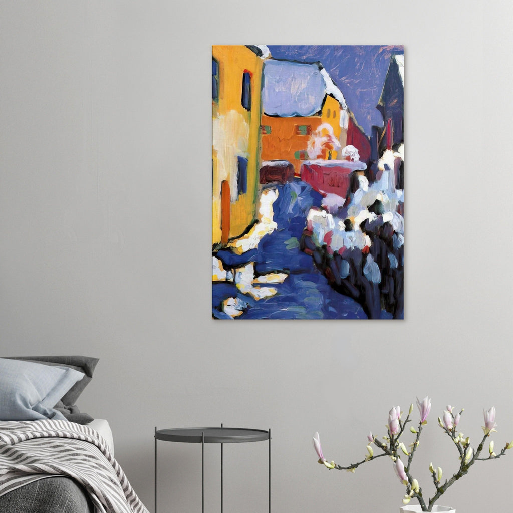 CEMETERY AND VICARAGE IN KOCHEL 1909 Canvas | Wassily Kandinsky Canvas | Wassily Kandinsky Shop