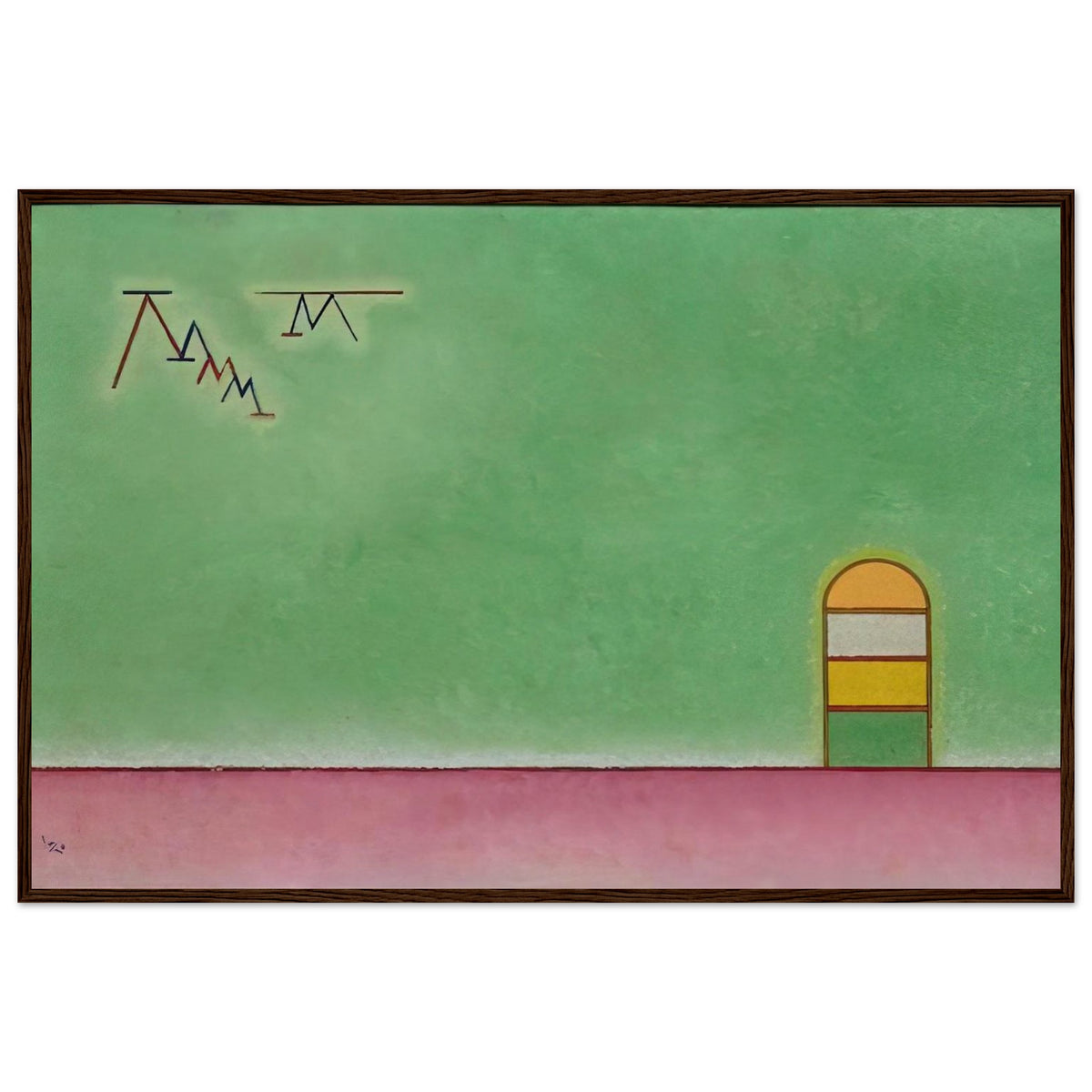 GREEN EMPTYNESS 1930 Framed Poster | Wassily Kandinsky Framed Prints Wall Art | Wassily Kandinsky Shop