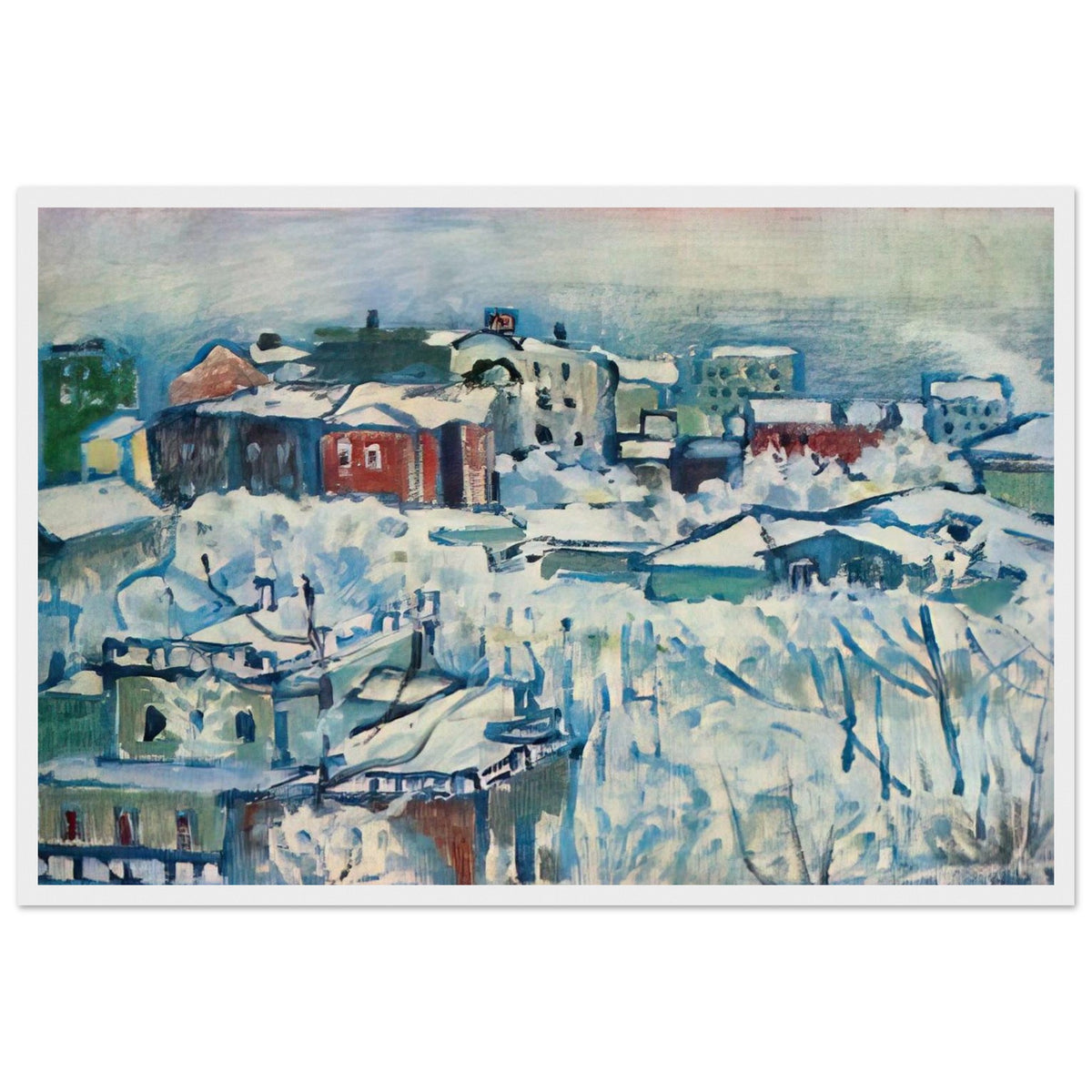 MOSCOW SMOLENSKY BOULEVARD STUDY 1916 Framed Poster | Wassily Kandinsky Framed Prints Wall Art | Wassily Kandinsky Shop