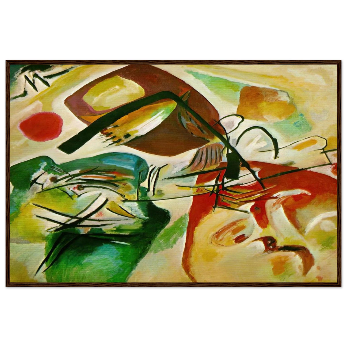 PICTURE WITH A BLACK ARCH 1912 Framed Poster | Wassily Kandinsky Framed Prints Wall Art | Wassily Kandinsky Shop