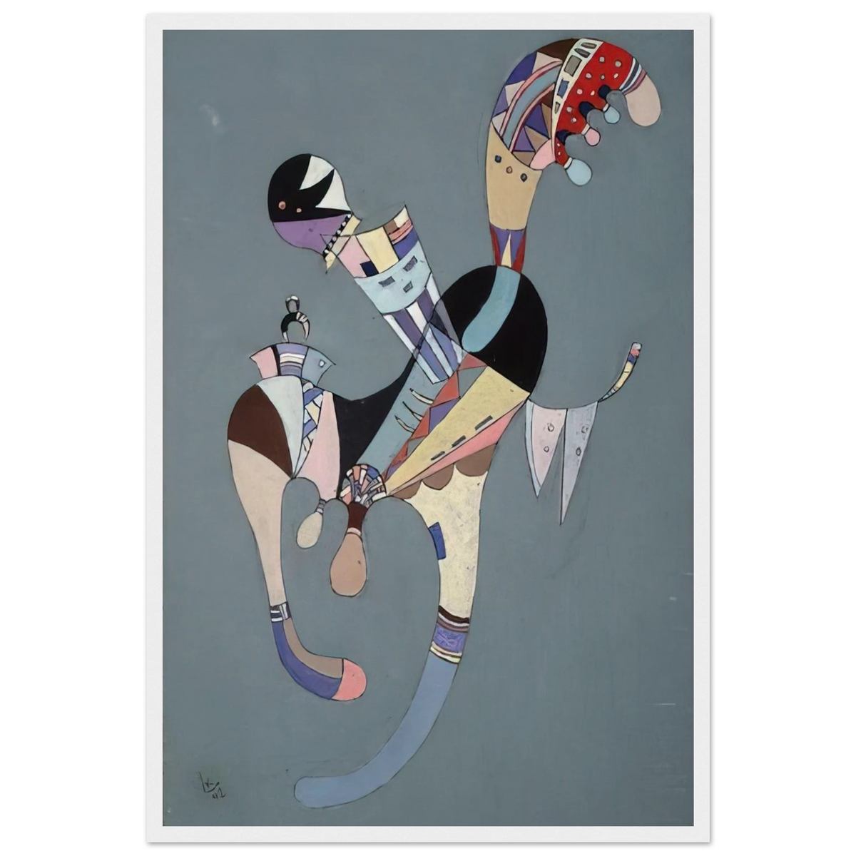 A FLOATING FIGURE 1942 Framed Poster | Wassily Kandinsky Framed Prints Wall Art | Wassily Kandinsky Shop