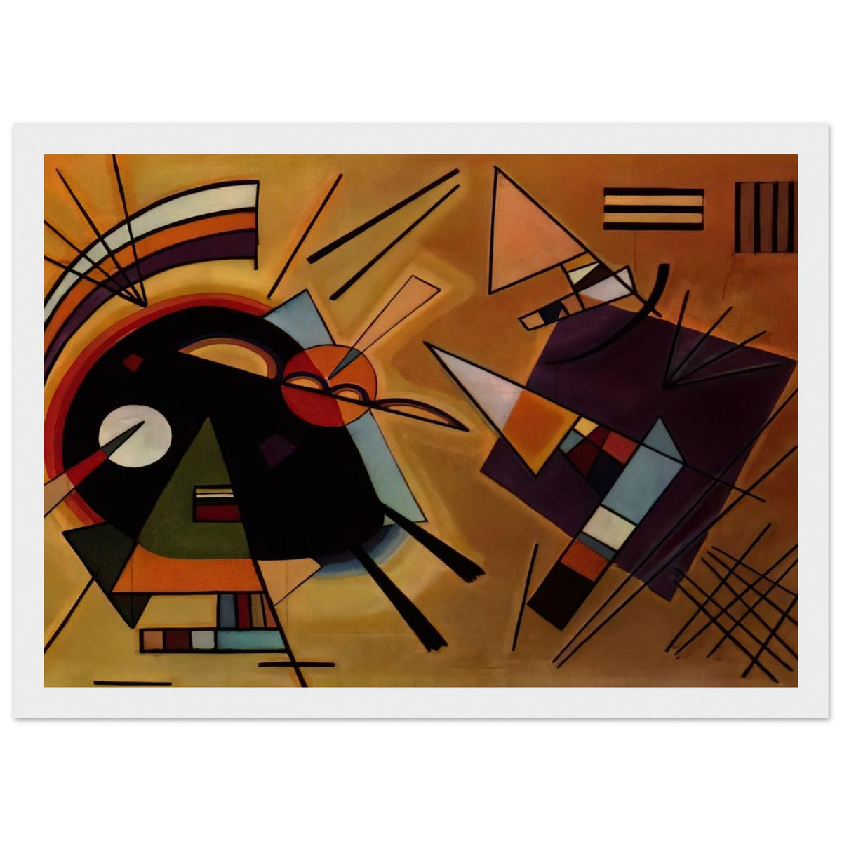 BLACK AND VIOLET 1923 Framed Poster | Wassily Kandinsky Framed Prints Wall Art | Wassily Kandinsky Shop