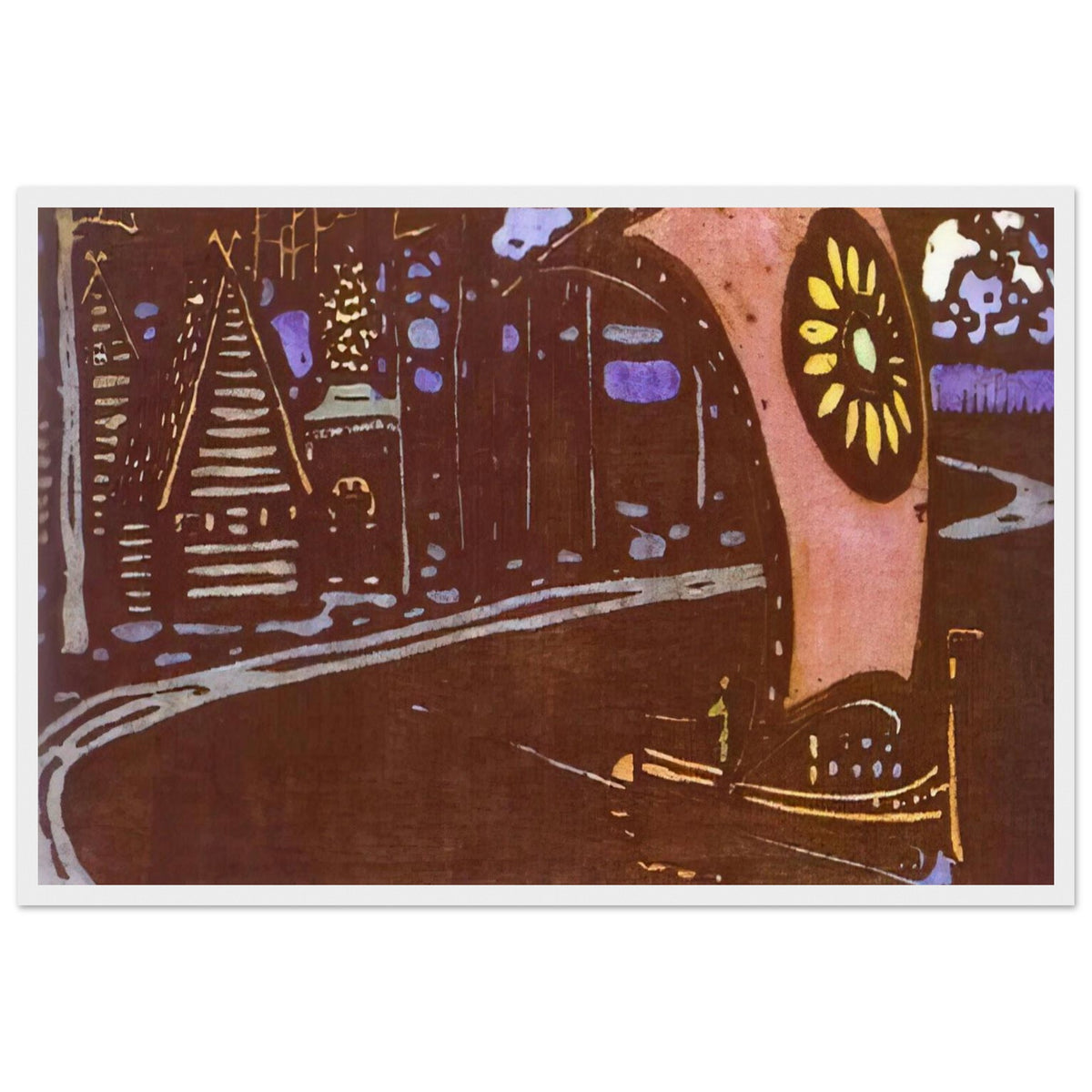 THE GOLDEN SAIL 1903 Framed Poster | Wassily Kandinsky Framed Prints Wall Art | Wassily Kandinsky Shop