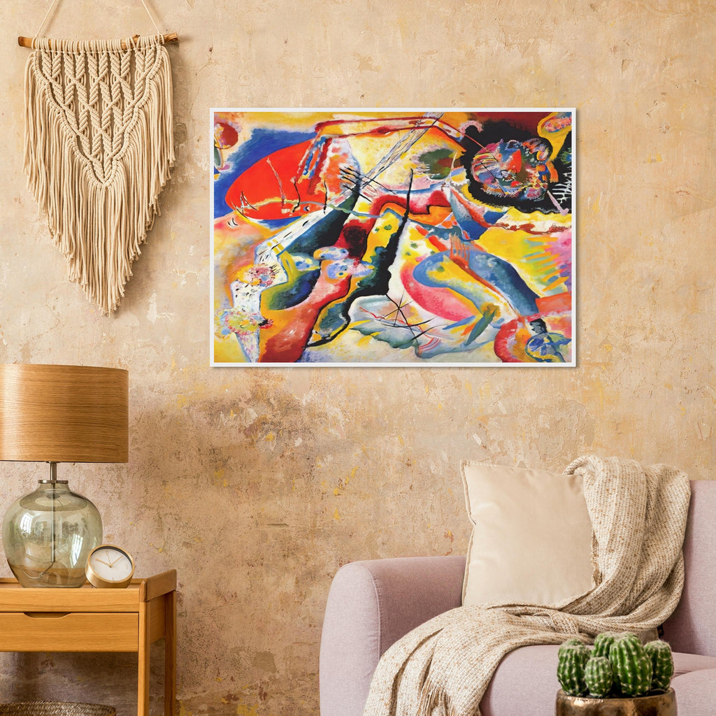 PAINTING WITH RED SPOT 1914 Framed Poster | Wassily Kandinsky Framed Prints Wall Art | Wassily Kandinsky Shop