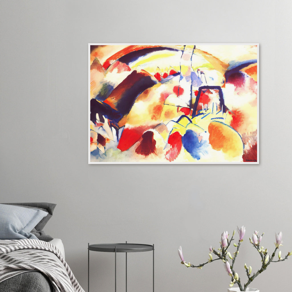 LANDSCAPE WITH RED SPOTS 1913 Framed Poster | Wassily Kandinsky Framed Prints Wall Art | Wassily Kandinsky Shop