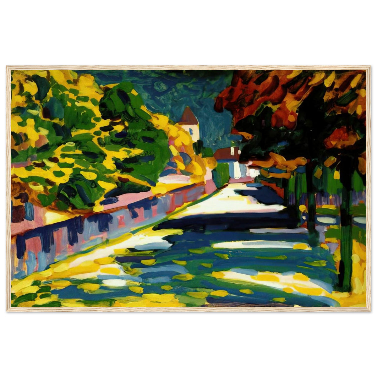 AUTUMN IN BAVARIA 1908 Framed Poster | Wassily Kandinsky Framed Prints Wall Art | Wassily Kandinsky Shop