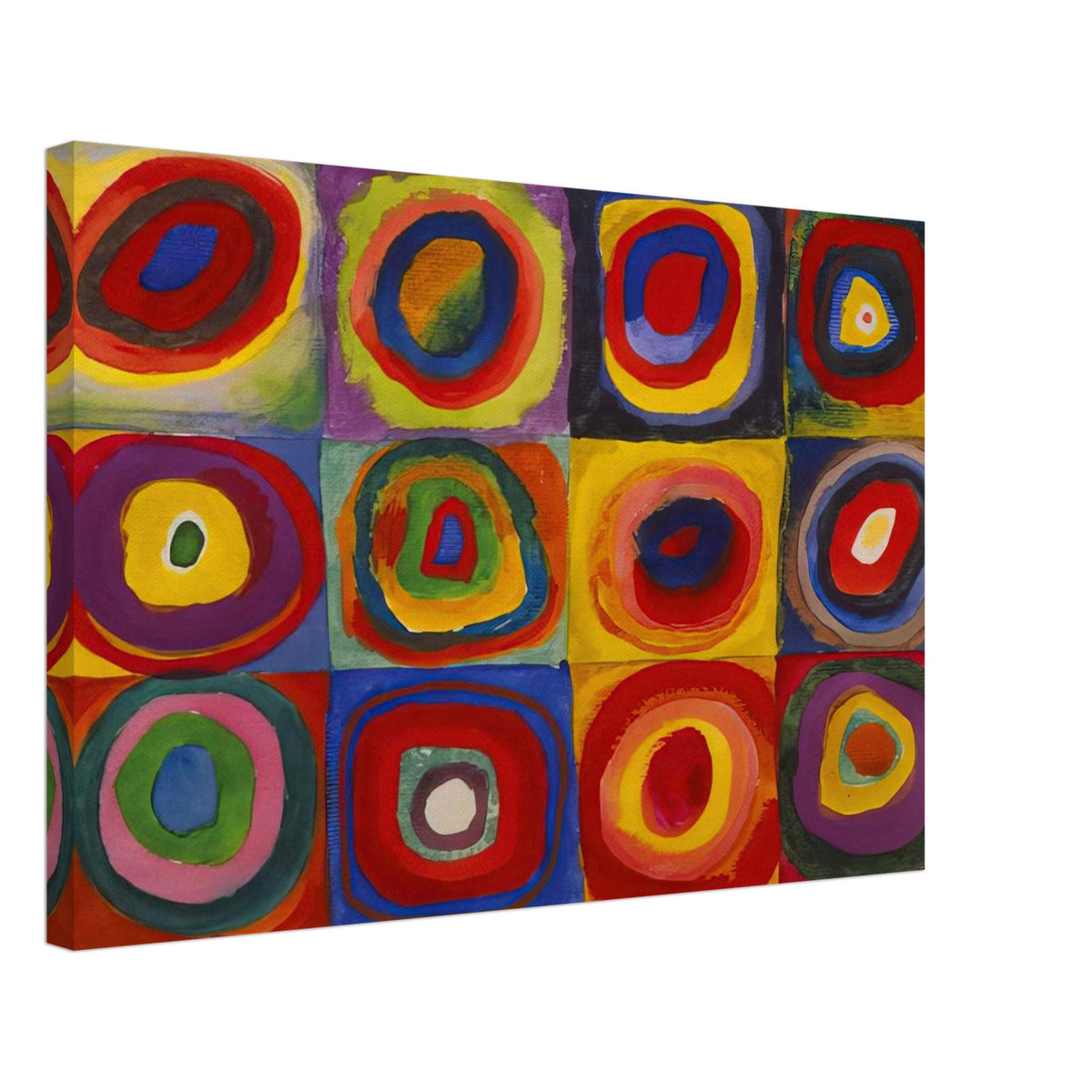 COLOR STUDY SQUARES WITH CONCENTRIC CIRCLES 1913 Canvas | Wassily Kandinsky Canvas | Wassily Kandinsky Shop