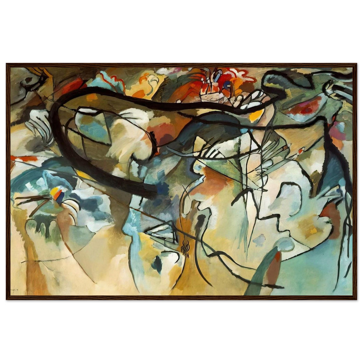 COMPOSITION V 1911 Framed Poster | Wassily Kandinsky Framed Prints Wall Art | Wassily Kandinsky Shop