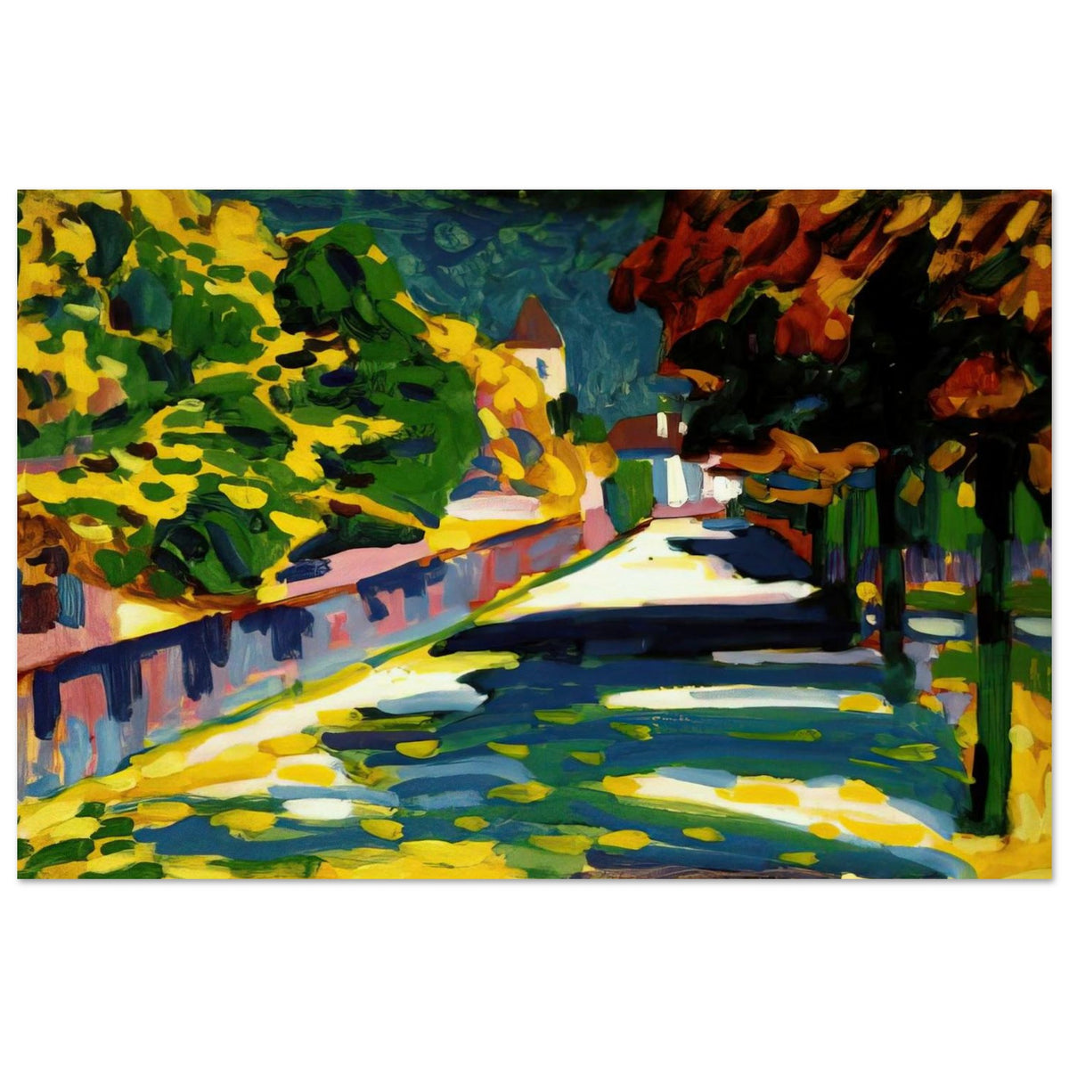 AUTUMN IN BAVARIA 1908 Poster | Wassily Kandinsky Poster | Wassily Kandinsky Shop