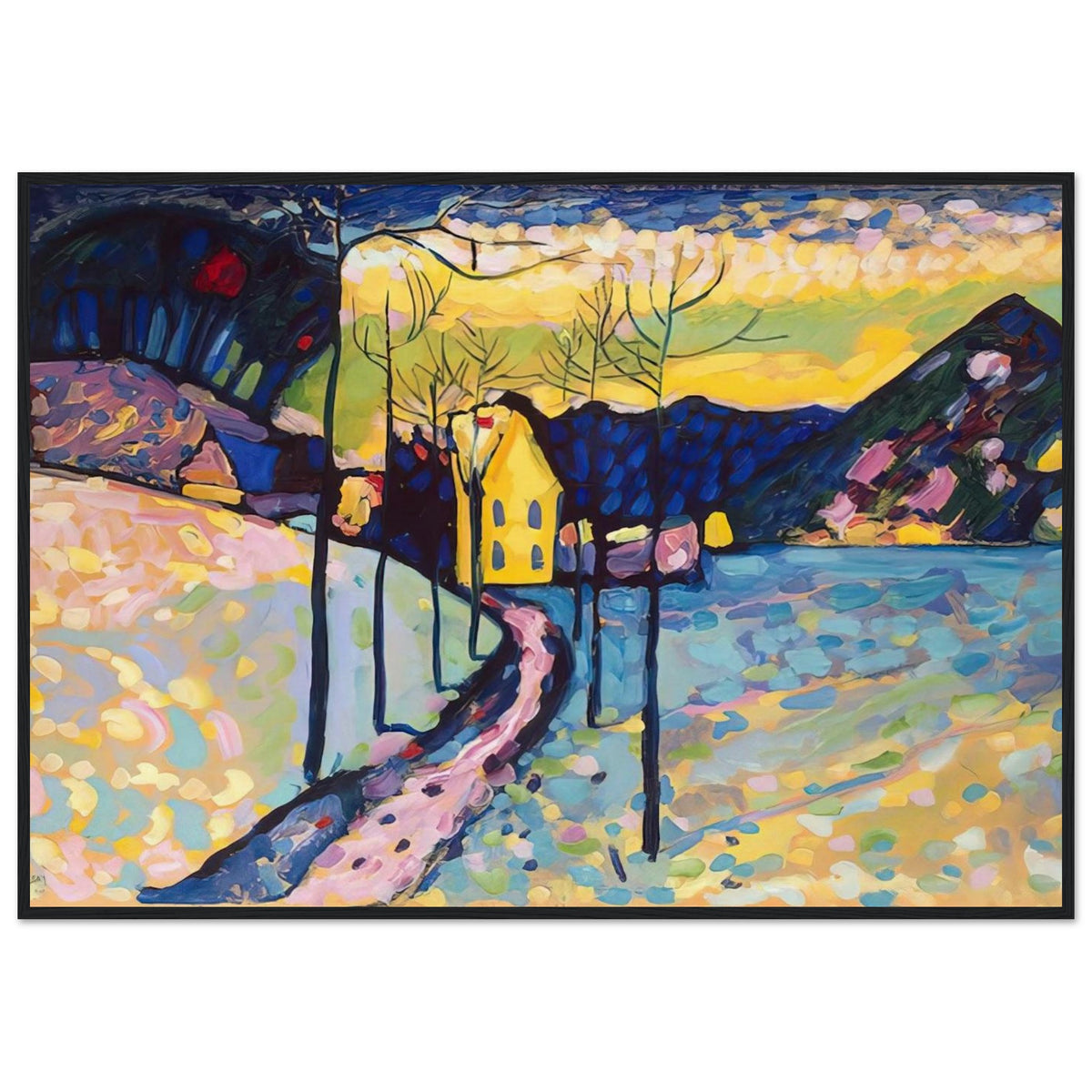 WINTER LANDSCAPE 1909 Framed Poster | Wassily Kandinsky Framed Prints Wall Art | Wassily Kandinsky Shop