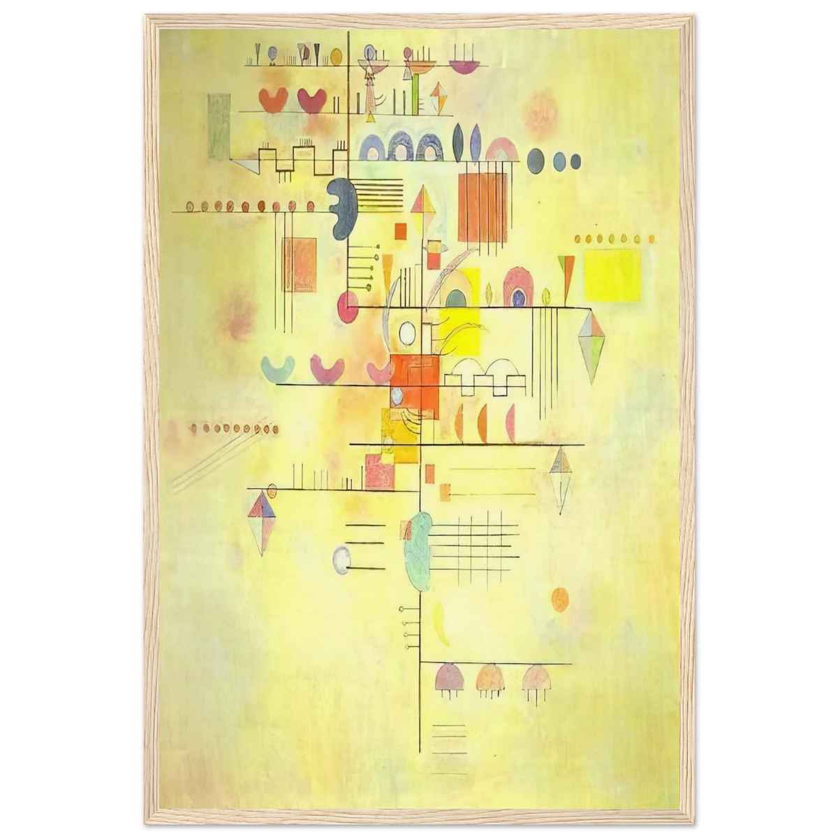 GENTLE ACCENT 1934 Framed Poster | Wassily Kandinsky Framed Prints Wall Art | Wassily Kandinsky Shop