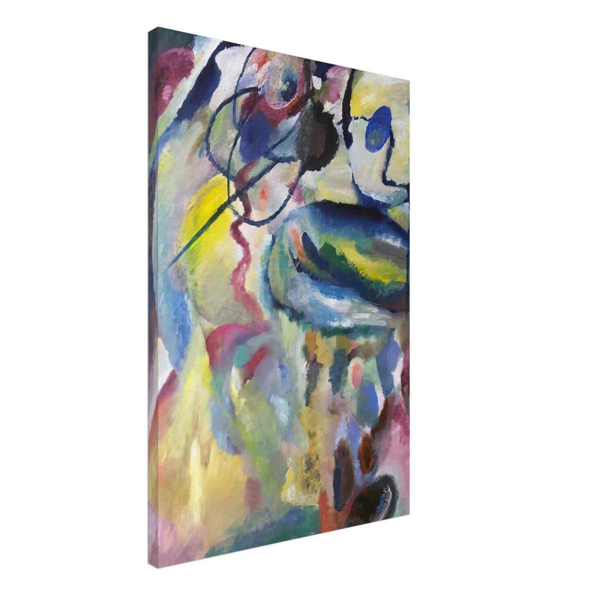 PICTURE WITH A CIRCLE 1911 Canvas | Wassily Kandinsky Canvas | Wassily Kandinsky Shop