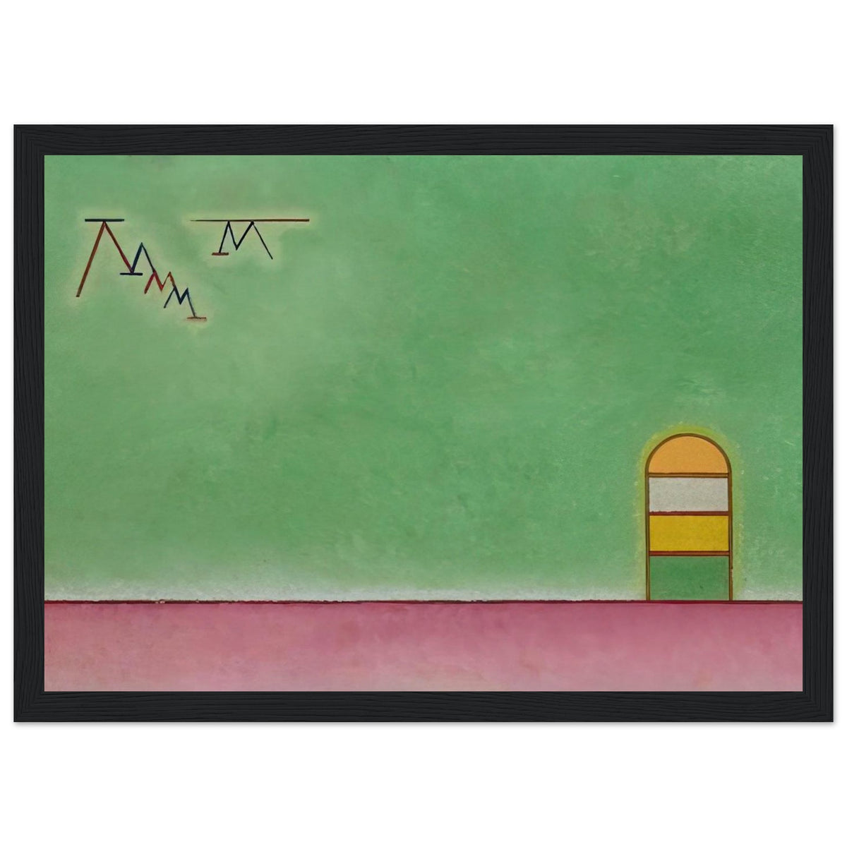 GREEN EMPTYNESS 1930 Framed Poster | Wassily Kandinsky Framed Prints Wall Art | Wassily Kandinsky Shop