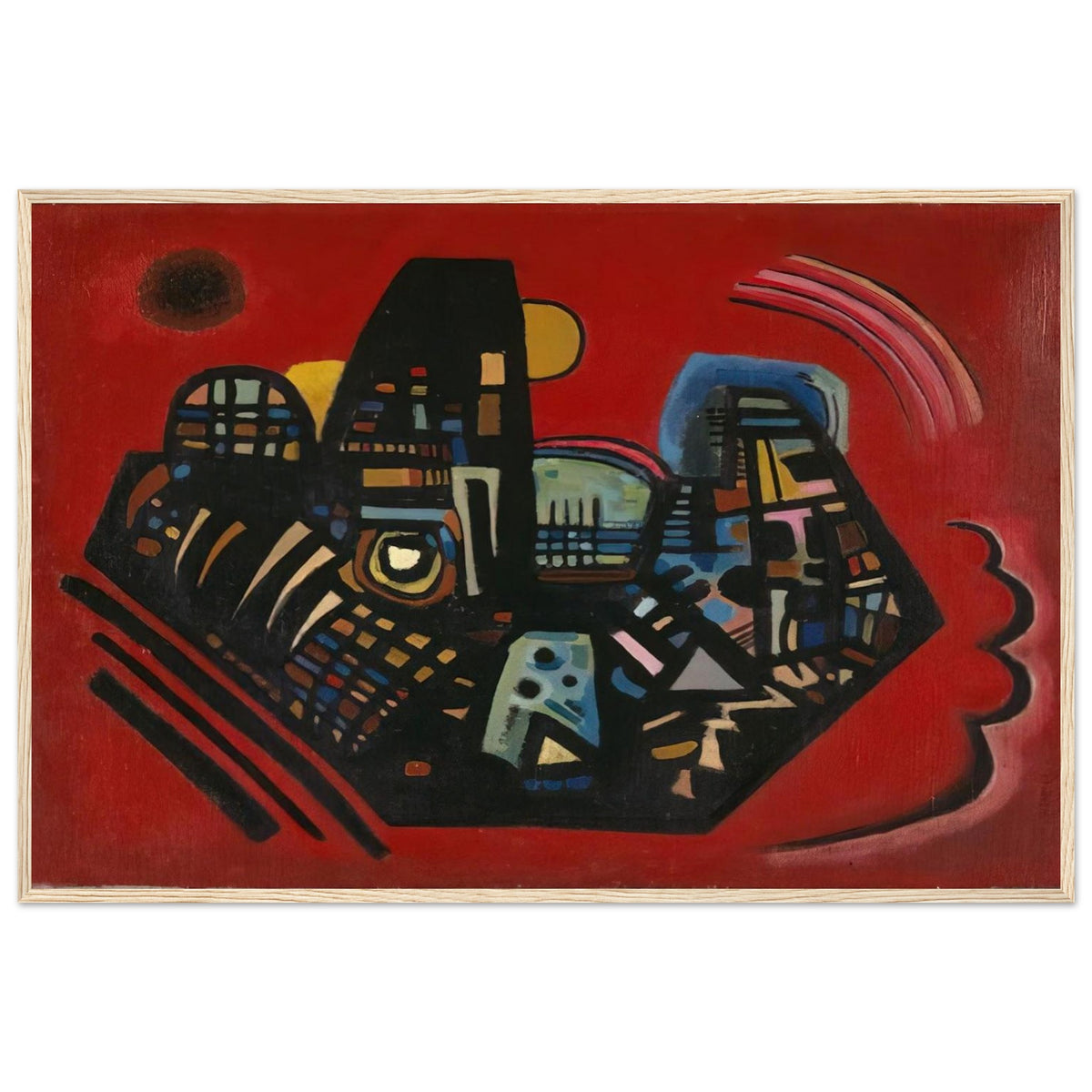 BLACK RED 1928 Framed Poster | Wassily Kandinsky Framed Prints Wall Art | Wassily Kandinsky Shop