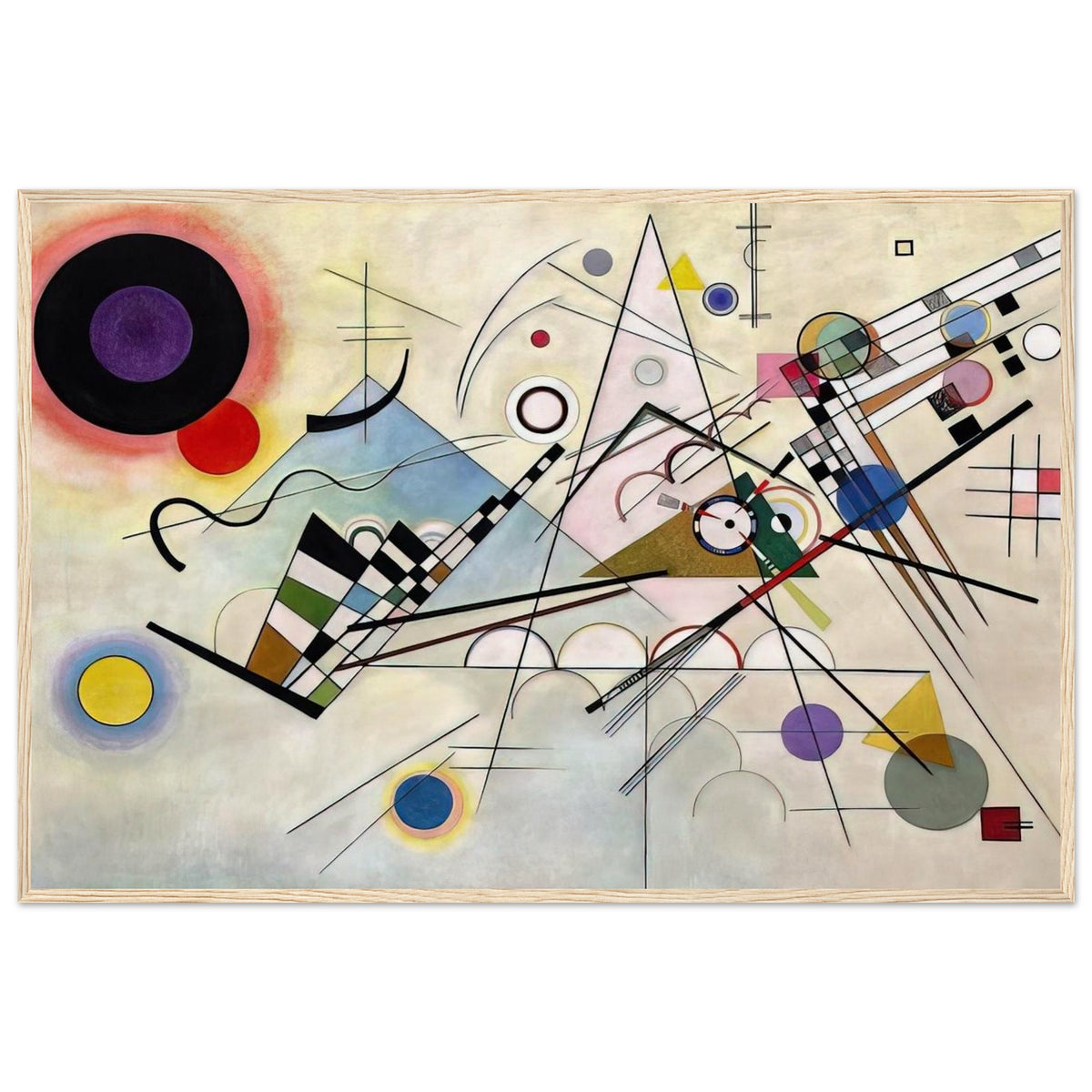 COMPOSITION 8 1923 Framed Poster | Wassily Kandinsky Framed Prints Wall Art | Wassily Kandinsky Shop