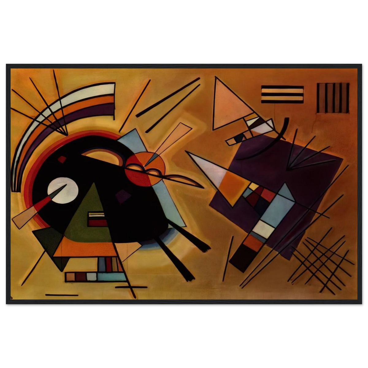 BLACK AND VIOLET 1923 Framed Poster | Wassily Kandinsky Framed Prints Wall Art | Wassily Kandinsky Shop