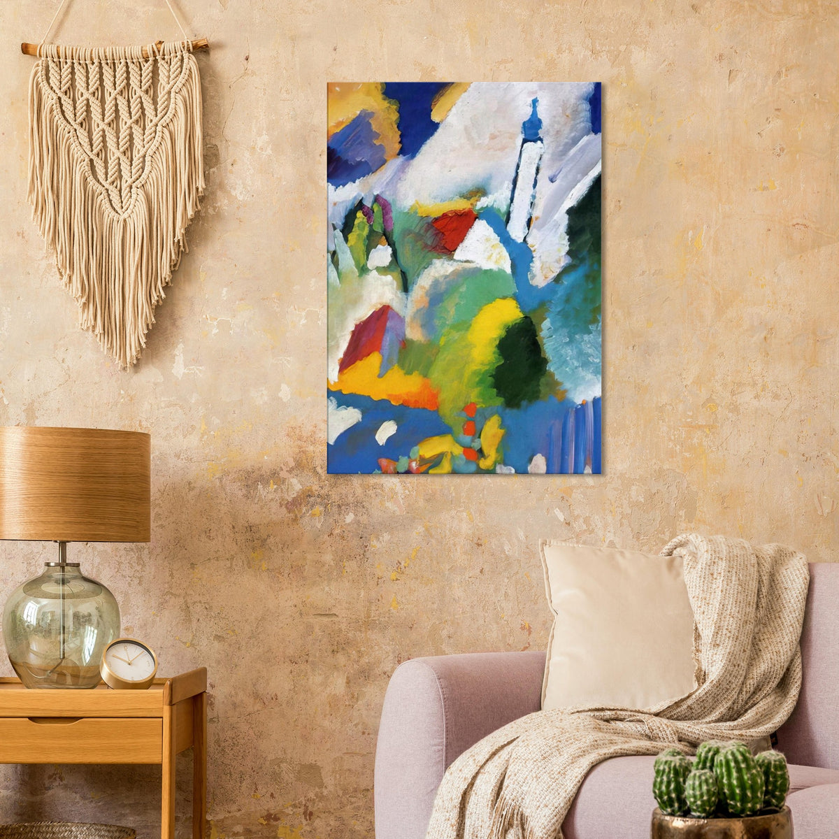 MURNAU WITH A CHURCH 1910 Canvas | Wassily Kandinsky Canvas | Wassily Kandinsky Shop