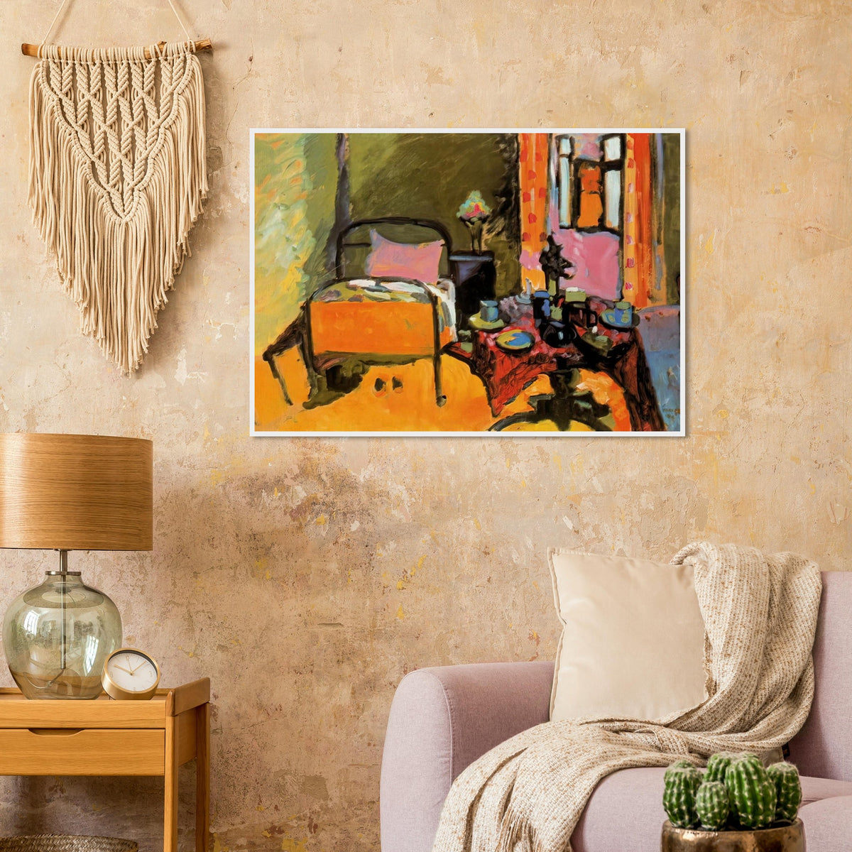 BEDROOM IN AINTMILLERSTRASSE 1909 Framed Poster | Wassily Kandinsky Framed Prints Wall Art | Wassily Kandinsky Shop