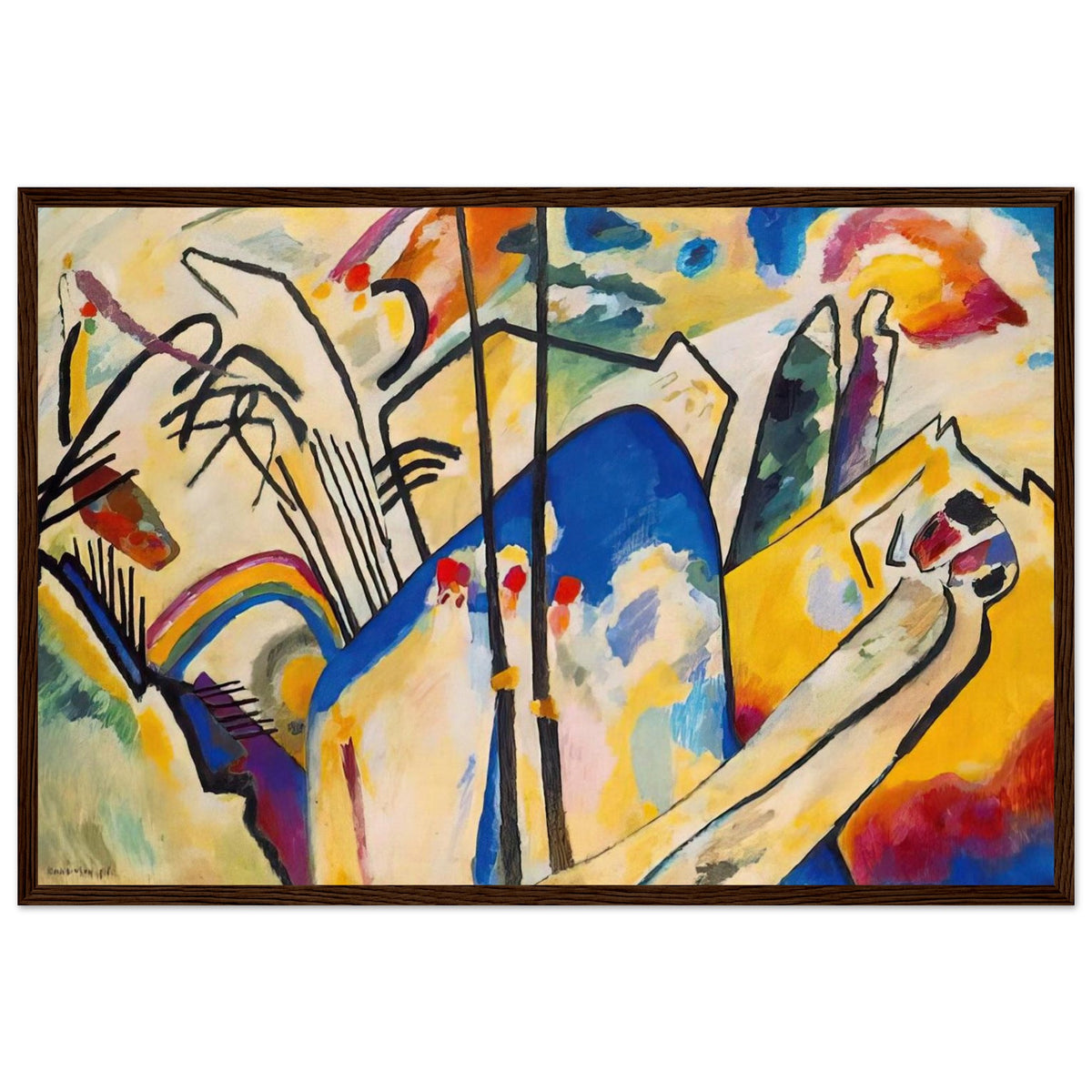COMPOSITION IV 1911 Framed Poster | Wassily Kandinsky Framed Prints Wall Art | Wassily Kandinsky Shop