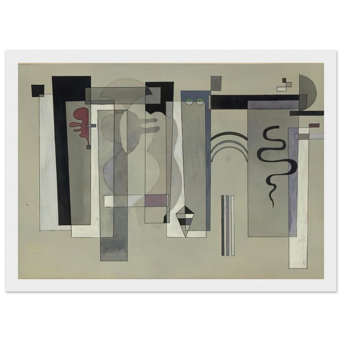 SURFACES MEETING 1934 Framed Poster | Wassily Kandinsky Framed Prints Wall Art | Wassily Kandinsky Shop