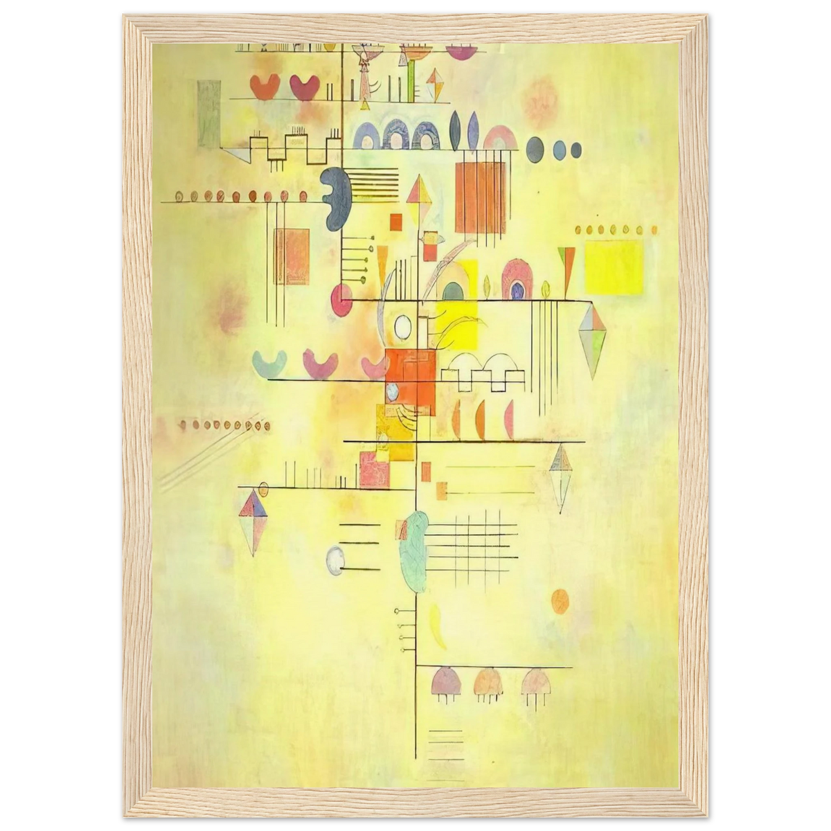 GENTLE ACCENT 1934 Framed Poster | Wassily Kandinsky Framed Prints Wall Art | Wassily Kandinsky Shop