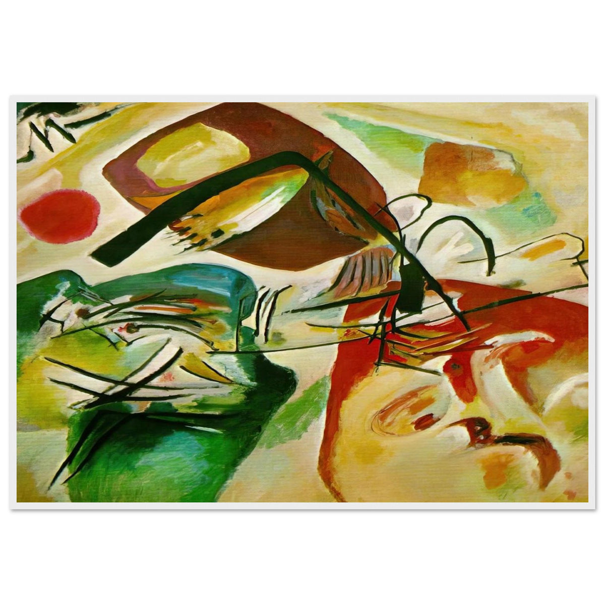 PICTURE WITH A BLACK ARCH 1912 Framed Poster | Wassily Kandinsky Framed Prints Wall Art | Wassily Kandinsky Shop