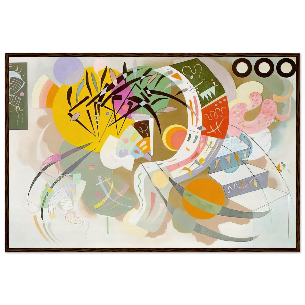 DOMINANT CURVE 1936 Framed Poster | Wassily Kandinsky Framed Prints Wall Art | Wassily Kandinsky Shop
