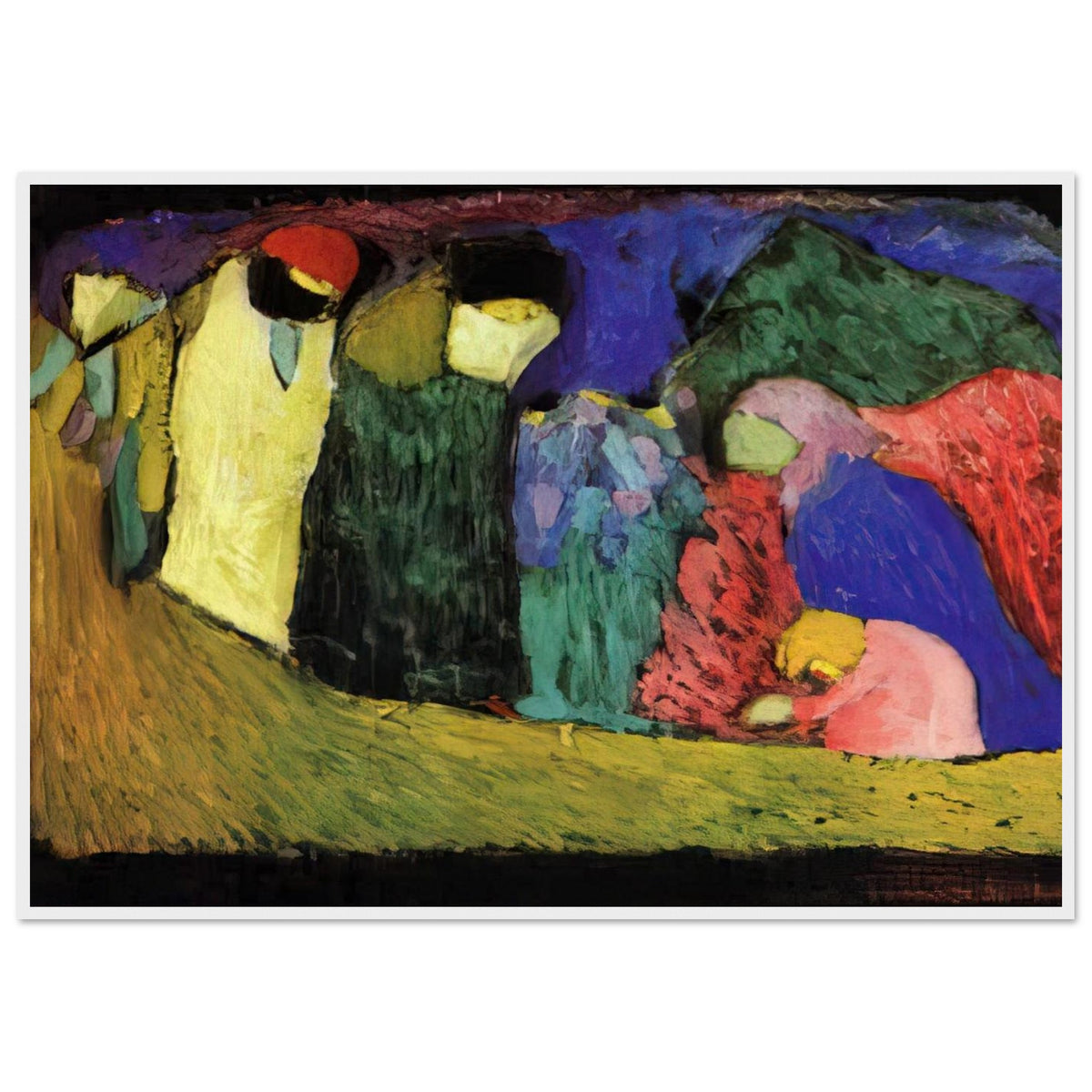 ENCOUNTER 1908 Framed Poster | Wassily Kandinsky Framed Prints Wall Art | Wassily Kandinsky Shop