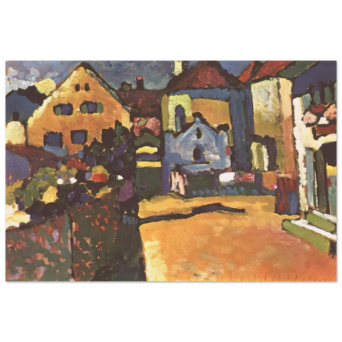 GRUNGASSE IN MURNAU 1909 Poster | Wassily Kandinsky Poster | Wassily Kandinsky Shop