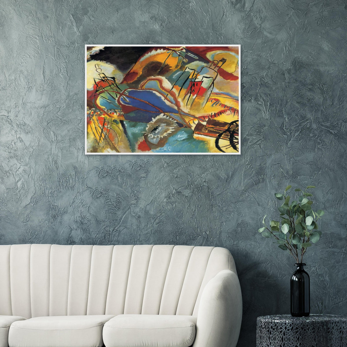 IMPROVISATION 30 CANNONS 1913 Framed Poster | Wassily Kandinsky Framed Prints Wall Art | Wassily Kandinsky Shop