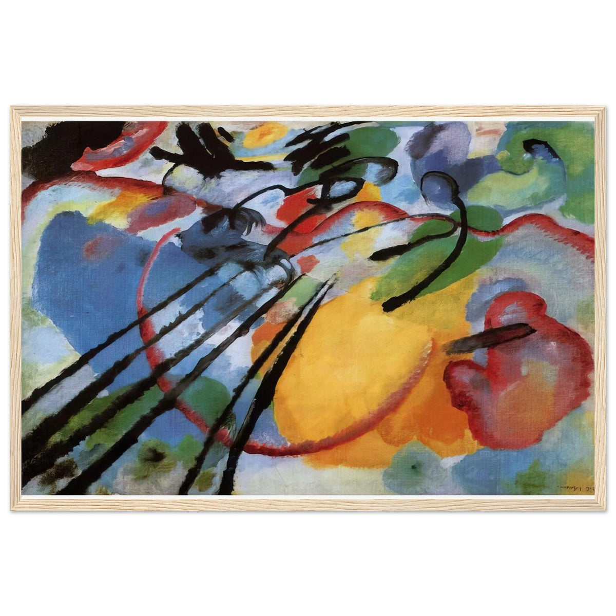 IMPROVISATION 26 ROWING 1912 Framed Poster | Wassily Kandinsky Framed Prints Wall Art | Wassily Kandinsky Shop