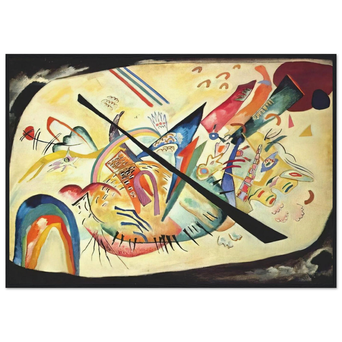 WHITE OVAL 1919 Framed Poster | Wassily Kandinsky Framed Prints Wall Art | Wassily Kandinsky Shop
