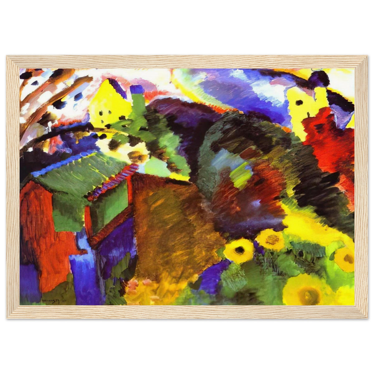 MURNAU GARDEN 1910 Framed Poster | Wassily Kandinsky Framed Prints Wall Art | Wassily Kandinsky Shop