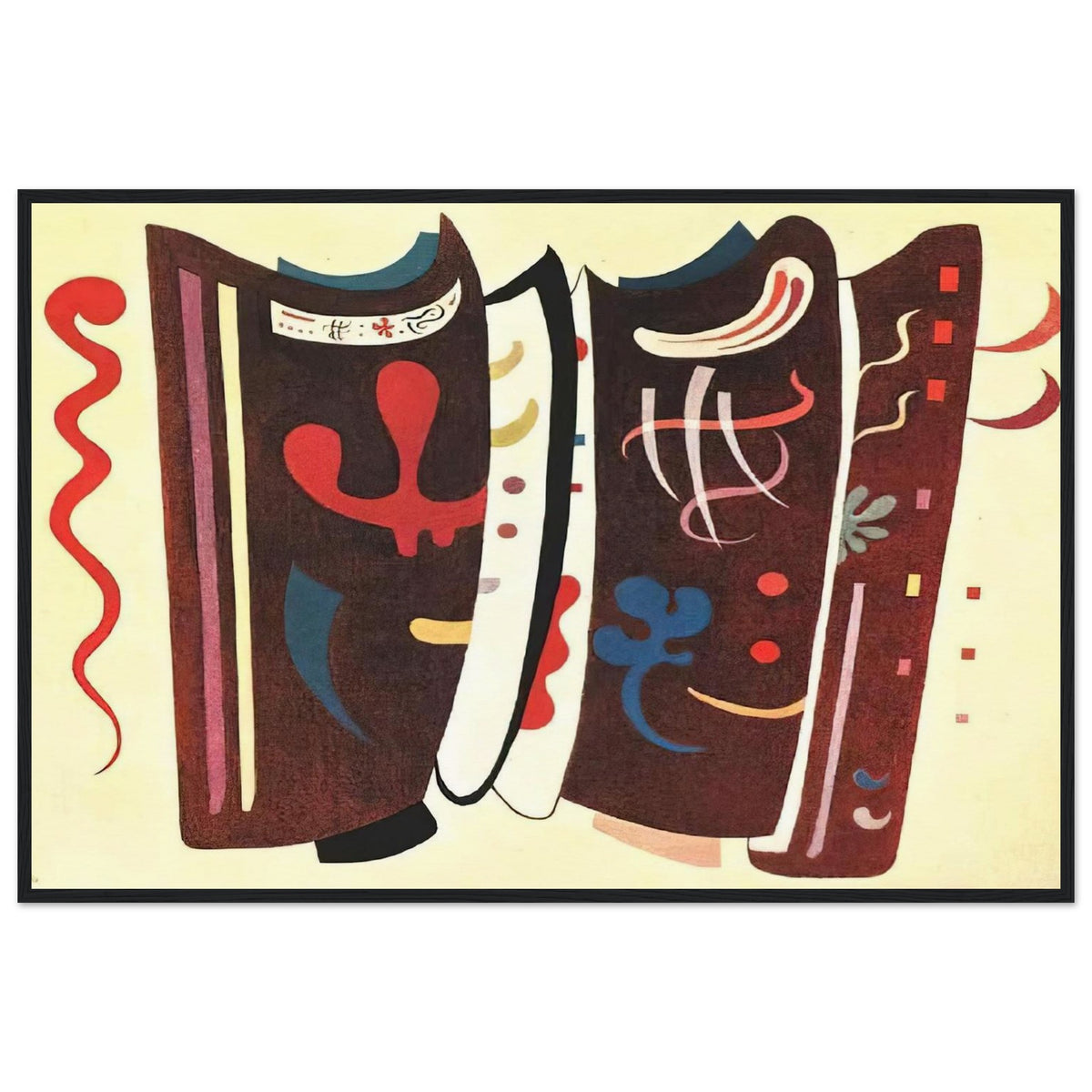 BROWN WITH SUPPLEMENT 1935 Framed Poster | Wassily Kandinsky Framed Prints Wall Art | Wassily Kandinsky Shop