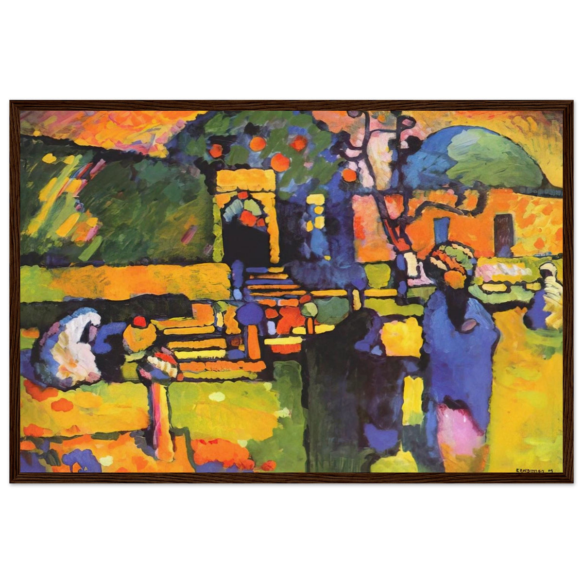 ARABS I CEMETERY 1909 Framed Poster | Wassily Kandinsky Framed Prints Wall Art | Wassily Kandinsky Shop