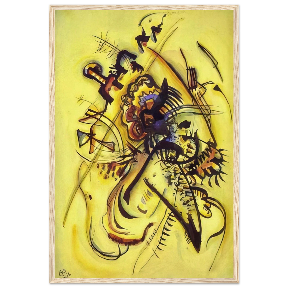 TO THE UNKNOWN VOICE 1916 Framed Poster | Wassily Kandinsky Framed Prints Wall Art | Wassily Kandinsky Shop