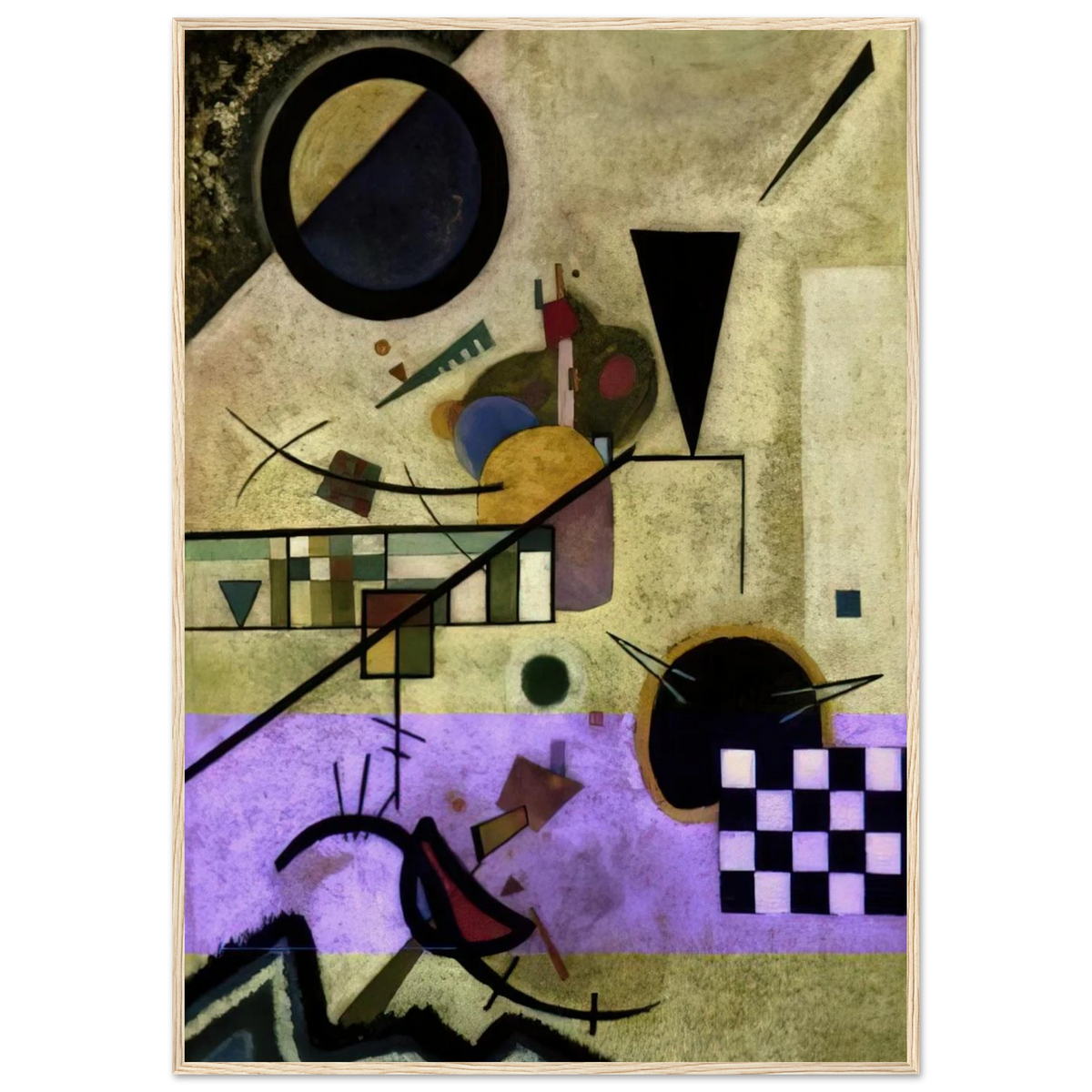 CONTRASTING SOUNDS 1924 Framed Poster | Wassily Kandinsky Framed Prints Wall Art | Wassily Kandinsky Shop