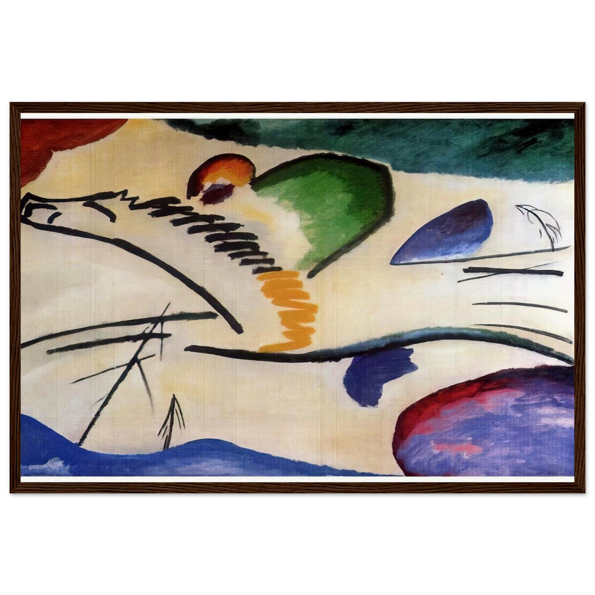 LYRICAL LYRICS 1911 Framed Poster | Wassily Kandinsky Framed Prints Wall Art | Wassily Kandinsky Shop