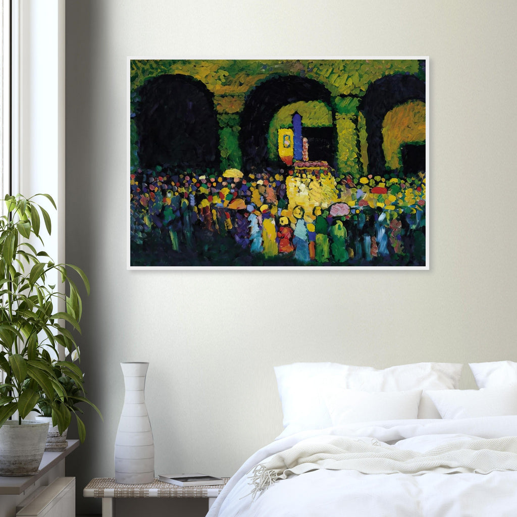 THE LUDWIGSKIRCHE IN MUNICH 1908 Framed Poster | Wassily Kandinsky Framed Prints Wall Art | Wassily Kandinsky Shop