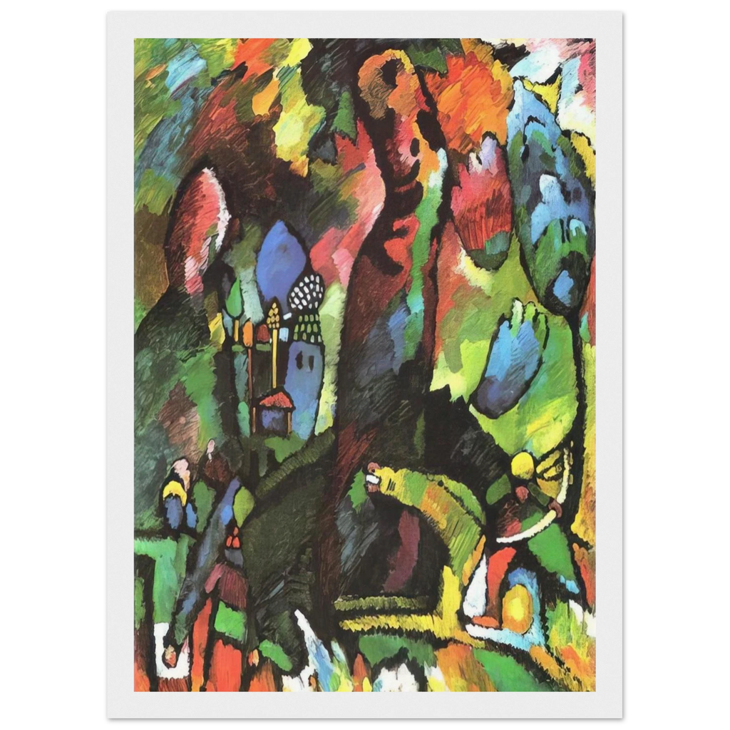 PICTURE WITH ARCHER 1909 Framed Poster | Wassily Kandinsky Framed Prints Wall Art | Wassily Kandinsky Shop