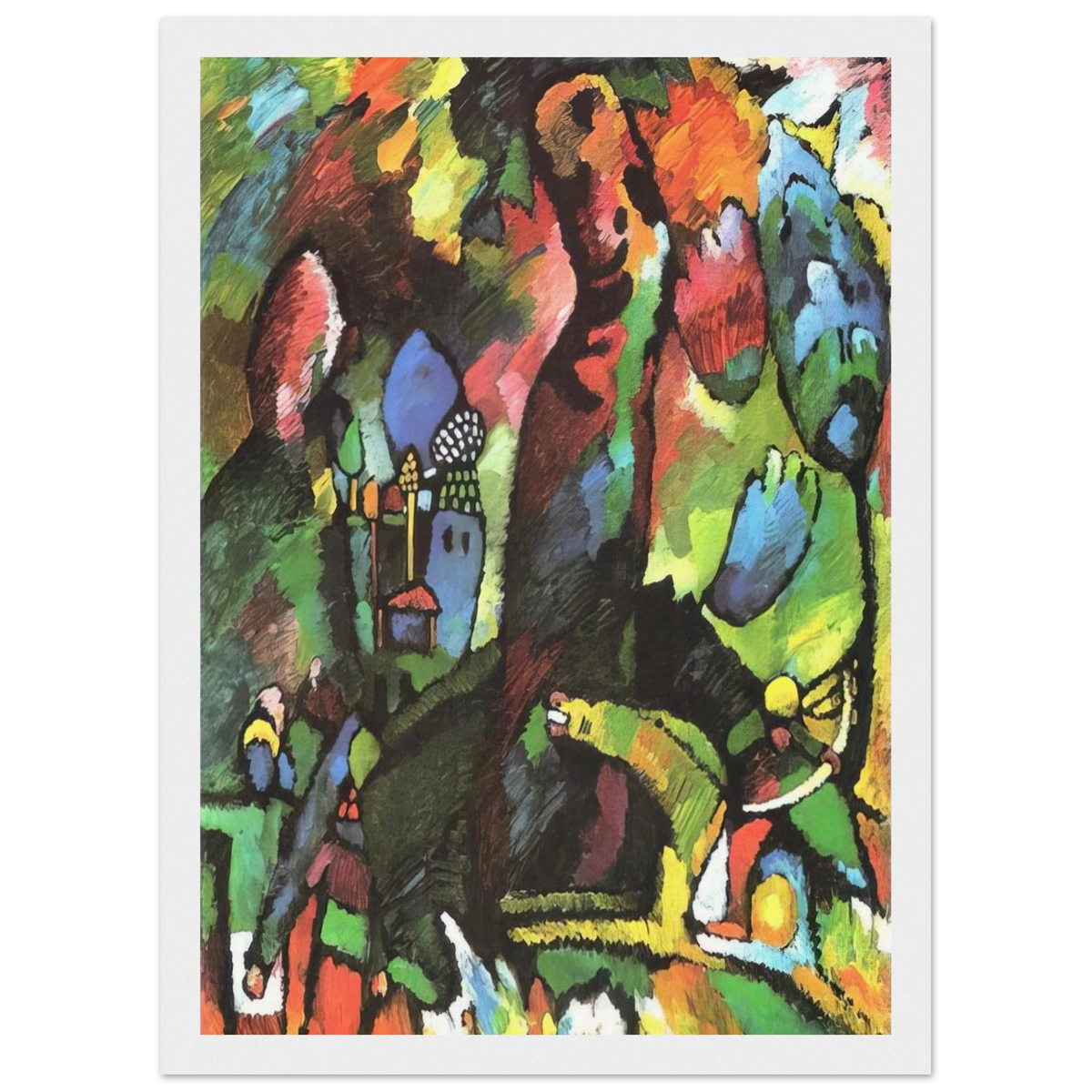 PICTURE WITH ARCHER 1909 Framed Poster | Wassily Kandinsky Framed Prints Wall Art | Wassily Kandinsky Shop