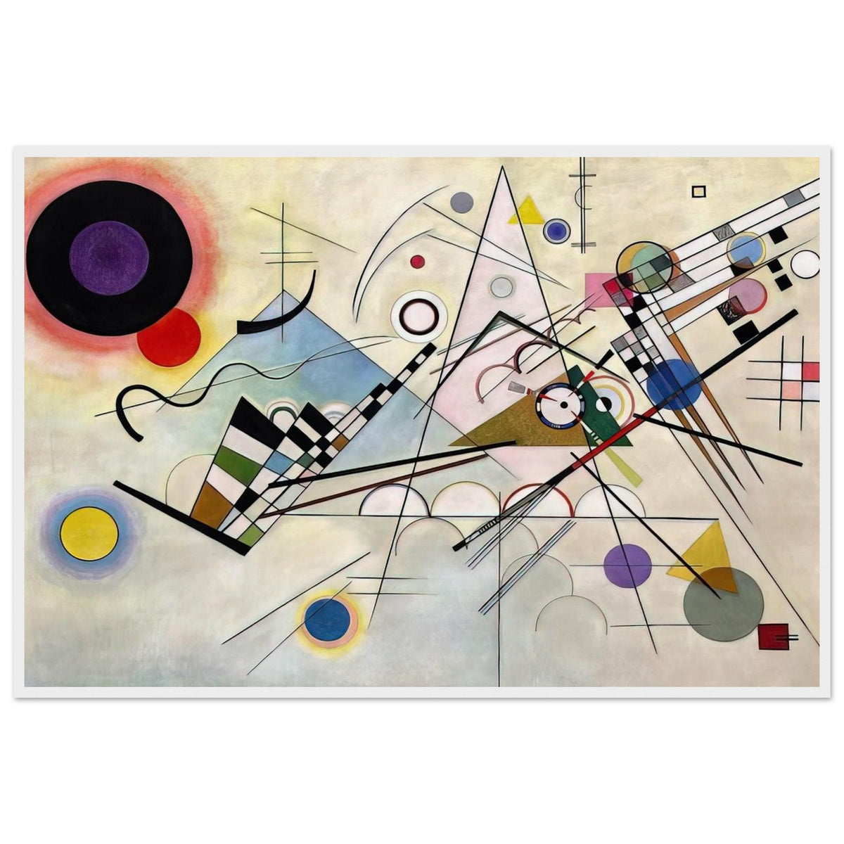 COMPOSITION 8 1923 Framed Poster | Wassily Kandinsky Framed Prints Wall Art | Wassily Kandinsky Shop