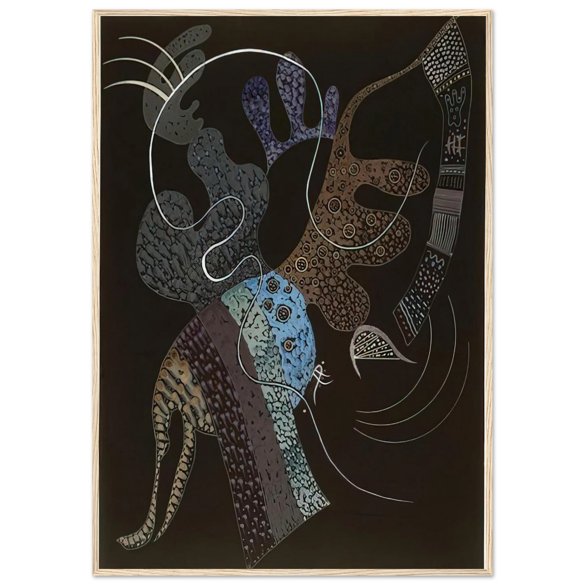 WHITE LINE 1936 Framed Poster | Wassily Kandinsky Framed Prints Wall Art | Wassily Kandinsky Shop