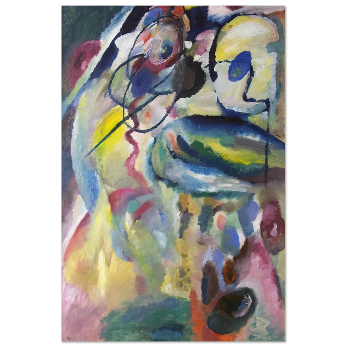 PICTURE WITH A CIRCLE 1911 Poster | Wassily Kandinsky Poster | Wassily Kandinsky Shop